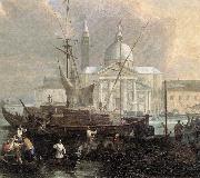 CARLEVARIS, Luca The Sea Custom House with San Giorgio Maggiore (detail) fg oil painting picture wholesale